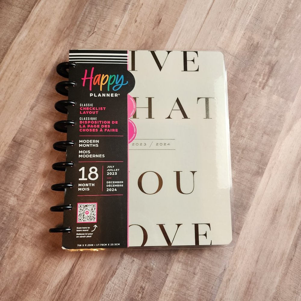 18 Month Modern Months Checklist Classic Planner